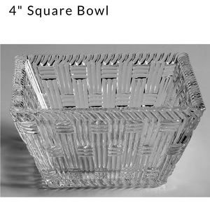 Tiffany 4” square bowl